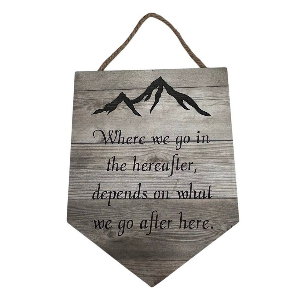 P. Graham Dunn Pennant-style Wooden Plaque Wall Decor 8.5x11 Inspirational Quote